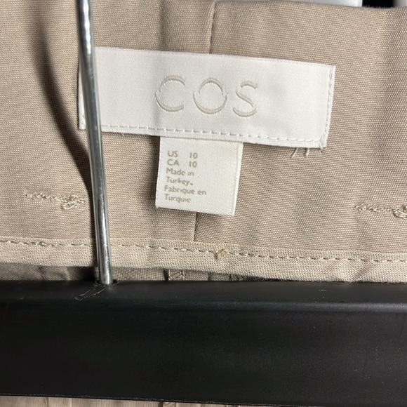 COS Wide Leg High Waist Trousers Light Beige Size with Belt included - Picture 5 of 8